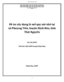 Đề án xây dựng lò mổ quy mô nhỏ tại xã Phượng Tiến