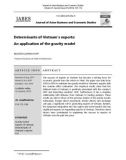 Determinants of Vietnam's exports: An application of the gravity model