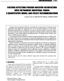 Factors affecting foreign investor satisfaction with Vietnamese industrial parks: A quantitative model and policy recommendations