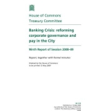 Banking Crisis: reforming corporate governance and pay in the City