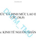 Bài giảng Tổ chức và định mức lao động: Chương 1 - ĐH Thương Mại