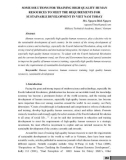 Some solutions for training high quality human resources to meet the requirements for sustainable development in Viet Nam today