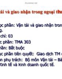 Kinh doanh quốc tế - Vận tải và giao nhận trong ngoại thương