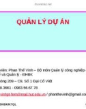 Bài giảng Quản lý dự án - Phan Thế Vinh