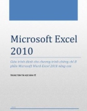 Microsoft Excel 2010 - Trung tâm tin học kinh tế