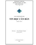 GIÁO TRÌNH TIN HỌC CĂN BẢN - ĐẠI HỌC CẦN THƠ 1