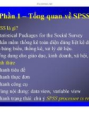 Bài giảng Tin học chuyên ngành - Phần 1: Tổng quan về SPSS