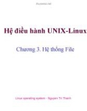 Bài giảng Hệ điều hành UNIX-Linux: Chương 3 - Nguyễn Trí Thành