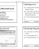 Bài giảng Microsoft Excel