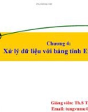 Bài giảng Tin học căn bản: Chương 4 - GV.Trần Thanh San