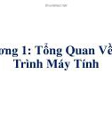 Bài giảng Tin học cơ sở 2: Chương 1 - Tổng quan về lập trình máy tính