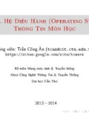 Bài giảng Hệ điều hành: Thông tin môn học - Trần Công Án (ĐH Cần Thơ)