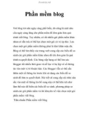 Phần mềm blog