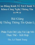 Bài Gi ảng Hệ Thống Thông Tin Quản Lý-Ths. Lê Thành Trung