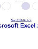 Giáo trình môn Microsoft Excel