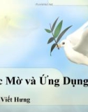 Bài giảng Logic mờ và ứng dụng (dành cho Cao học) - Nguyễn Viết Hưng