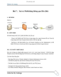 Server Publishing thông qua ISA-2006 (lab 7)