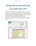 Hướng dẫn tạo biểu đồ trong Excel 2007 hoặc 2010