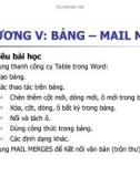 Bài giảng Tin học căn bản Phần 2 Chương 5 - KS. Lê Thanh Trúc