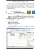 CHƯƠNG TRÌNH MICROSOFT EXCEL