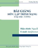 Bài giảng lập trình mạng - Nguyễn Cao Đạt