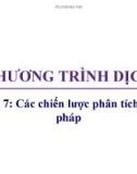 Bài giảng Chương trình dịch: Bài 7 - Trương Xuân Nam