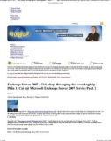 Exchange Server 2007 - Giải pháp Messaging cho doanh nghiệp - Phần 1