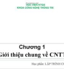 Bài giảng Chương 1: Giới thiệu chung về Công nghệ thông tin