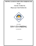 Giáo trình Tin học văn phòng - CĐ Nghề Công Nghiệp Hà Nội