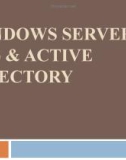 Bài giảng điện tử môn tin học: WINDOWS SERVER 2003 & ACTIVE DIRECTORY