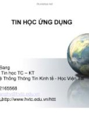 Bài giảng Tin học ứng dụng - Chương 2 (slide): Soạn thảo văn bản