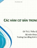 Bài giảng Tin văn phòng: Bài 2 - ThS. Thiều Quang Trung