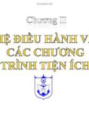 Bài giảng Tin học đại cương 1 - Chương 2: Hệ điều hành và các chương trình tiện ích