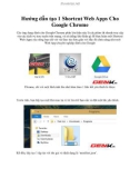 Hướng dẫn tạo 1 Shortcut Web Apps Cho Google Chrome