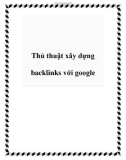 Thủ thuật xây dựng backlinks với google