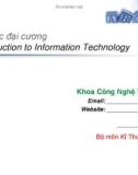 Bài giảng Tin học đại cương: Chương 3 (Tuần 4) - Viết và trình bày báo cáo nghiên cứu ở dạng văn bản