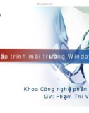 Bài giảng Lập trình môi trường Window - Chương 0: Giới thiệu môn học