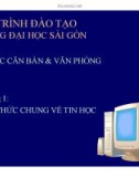 Bài giảng Tin học căn bản & văn phòng: Chương 1 - Kiến thức chung về tin học