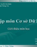 Nhập môn Cơ sở Dữ liệu