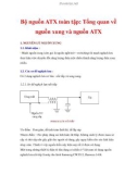 Bộ nguồn ATX toàn tập: Tổng quan về nguồn xung và nguồn ATX