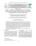 vnNLI - VLSP2021: An empirical study on Vietnamese-English natural language inference based on pre-trained language models with data augmentation