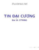 Bài giảng Tin học đại cương: Bài 10 - Bùi Thị Thu Cúc