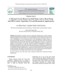 A thermal cycler based on solid-state active heat pump and PID control algorithm toward biomedical applications