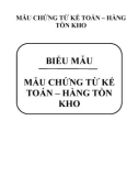 Mẫu chứng từ kế toán - Hàng tồn kho