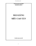 Bài giảng Siêu cao tần - Trường Đại học Thái Bình