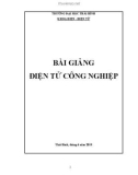 Bài giảng Điện tử công nghiệp - Trường Đại học Thái Bình