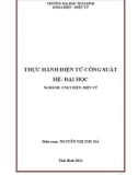 Giáo trình Thực hành điện tử công suất - Trường Đại học Thái Bình