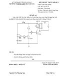 Đề thi kết thúc môn Lắp mạch điện tử ứng dụng có đáp án - Trường TCDTNT-GDTX Bắc Quang (Đề số 4)