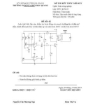 Đề thi kết thúc môn Lắp mạch điện tử ứng dụng có đáp án - Trường TCDTNT-GDTX Bắc Quang (Đề số 2)