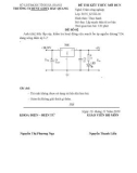 Đề thi kết thúc môn Lắp mạch điện tử cơ bản có đáp án - Trường TCNDTNT Bắc Quang (Đề 2)